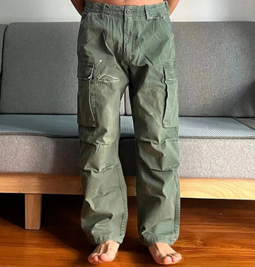 Men's Loose Large Pocket Wear-Resistant Cargo Paratrooper Pants